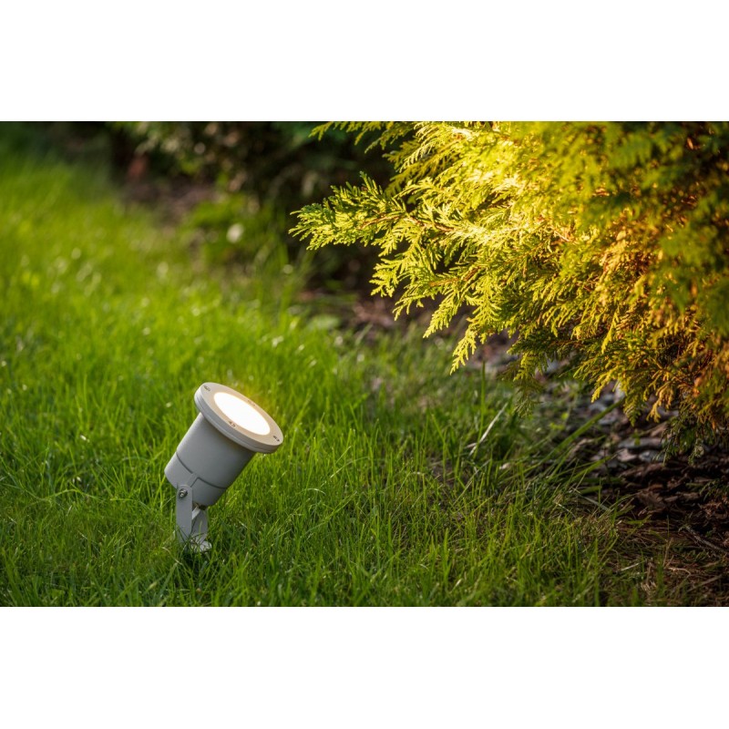 Faretto giardino Grigio picchetto per lampadina GU10 - lampadina inclusa