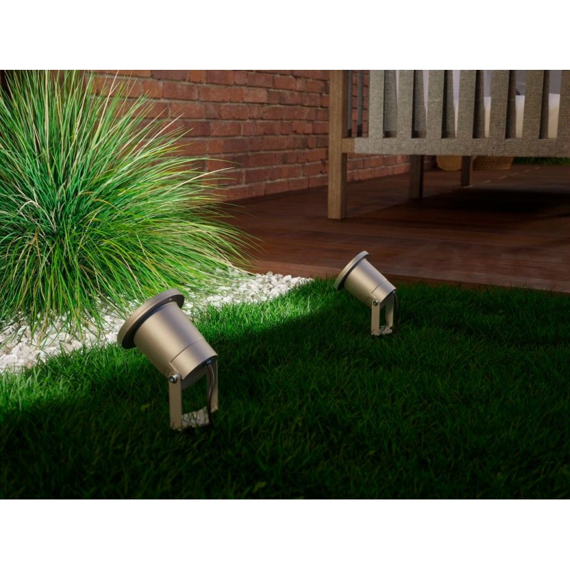 Grey Garden Spotlight for GU10 LED Bulb with Spike