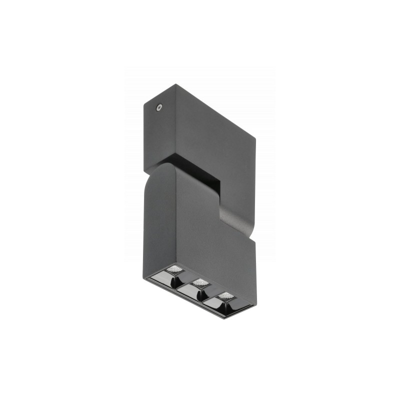 Faretto lineare da soffitto a LED SIERRA 8W 720Lm UGR17 Nero