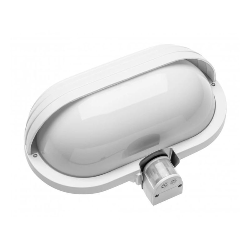 Applique KACROO E27 IP44 ovale con sensore di movimento