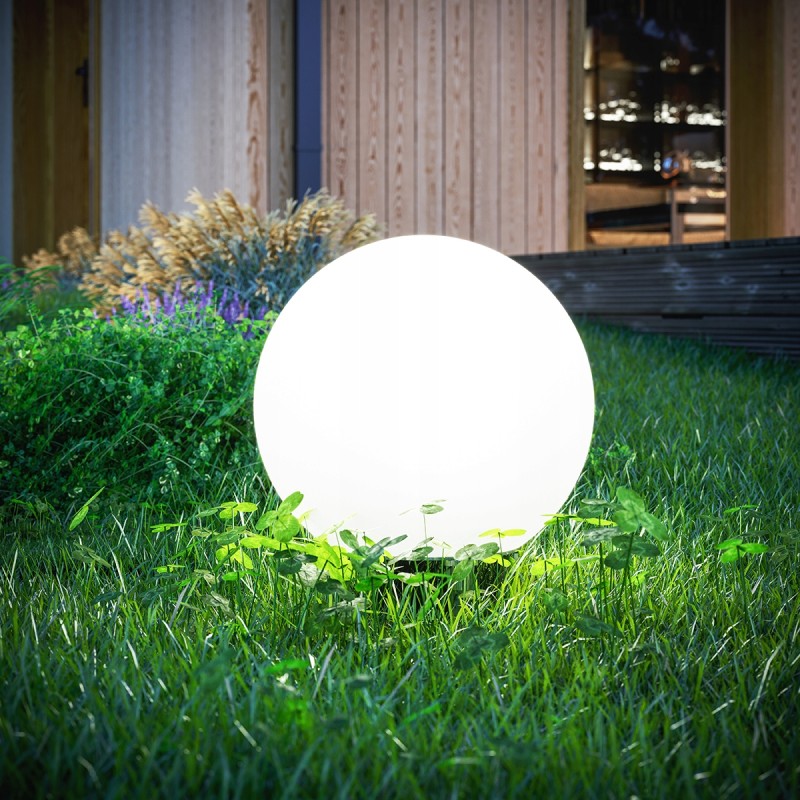 Sphère lumineuse de jardin MARMO E27 Ø25mm effet marbre