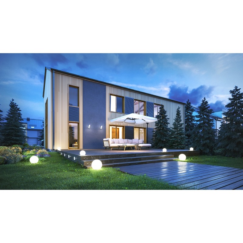 Sfera luminosa da giardino MARMO E27 Ø25cm effetto marmo