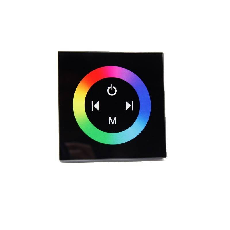Controlador Empotrable Táctil para Tiras de LEDs RGB 12-24 V. DC