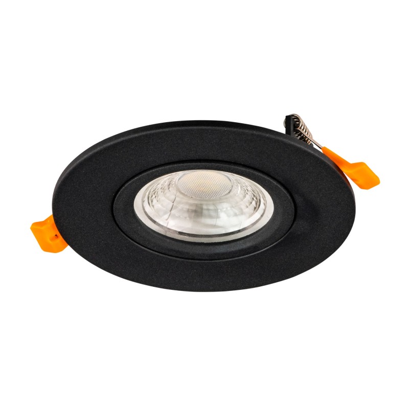 Faretto da incasso LED orientabile MOON 360 9W CCT Selezionabile 765Lm nero