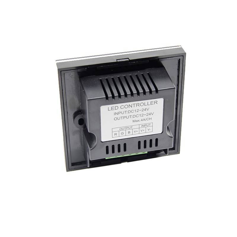 Controlador Empotrable Táctil para Tiras de LEDs RGB 12-24 V. DC