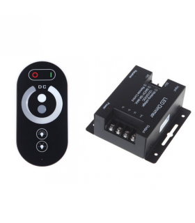 Controlador regulador para tira LED monocolor RF con mando