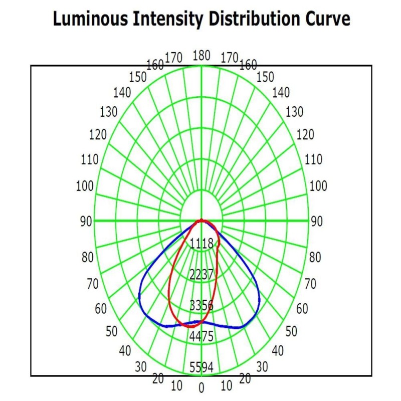 Module optique LED 65W BridgeLUX pour lampadaires 11700Lm IP66